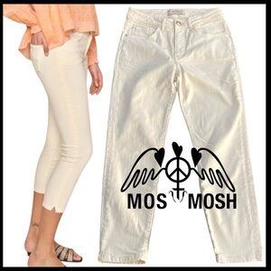 Mos Mosh Vice Color Pant Pearled Ivory Crop Jeans (27x24)